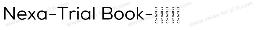 Nexa-Trial Book字体转换